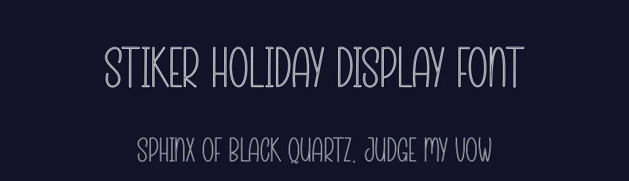 Stiker Holiday Display Font by andikastudio — Display Font — thumbnail 2
