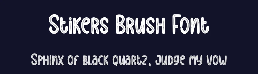 Stikers Brush Font by creativeletter — Script Handwritten Font — thumbnail 2
