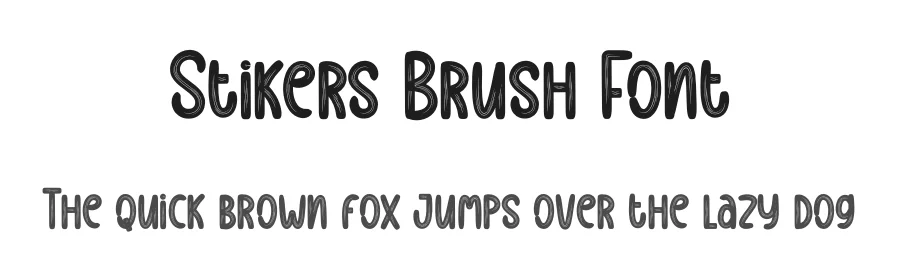 Stikers Brush Font by creativeletter — Script Handwritten Font