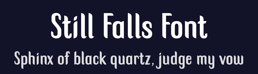 Still Falls Font by Anto (7NTypes) — Display Font — thumbnail 2