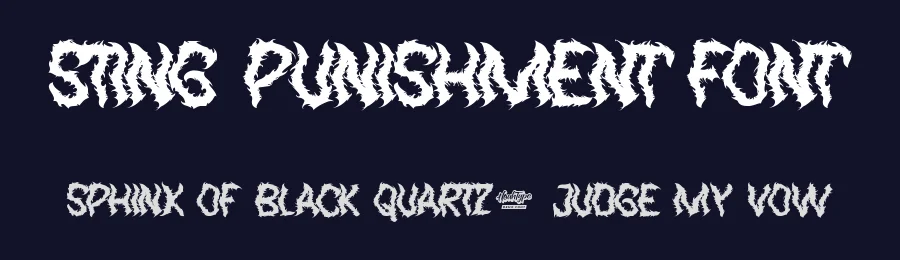 Sting Punishment Font by noahtype — Decorative Font — thumbnail 2