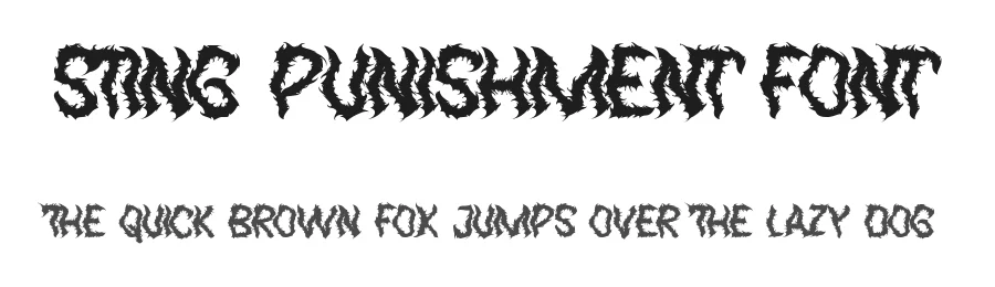 Sting Punishment Font by noahtype — Decorative Font