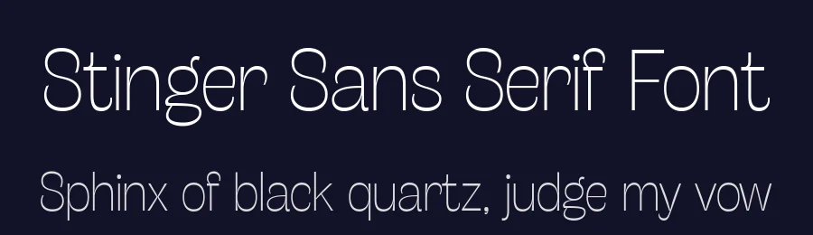 Stinger Sans Serif Font by Zetafonts — Sans Serif Font — thumbnail 2