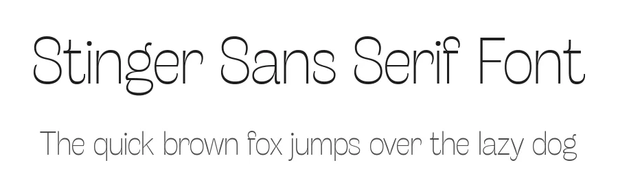 Stinger Sans Serif Font by Zetafonts — Sans Serif Font