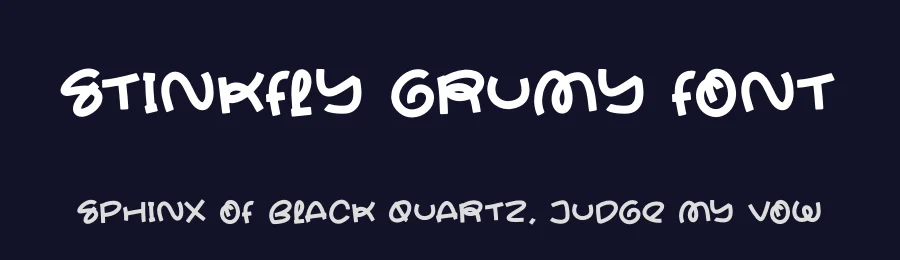 Stinkfly Grumy Font by perspectype — Display Font — thumbnail 2