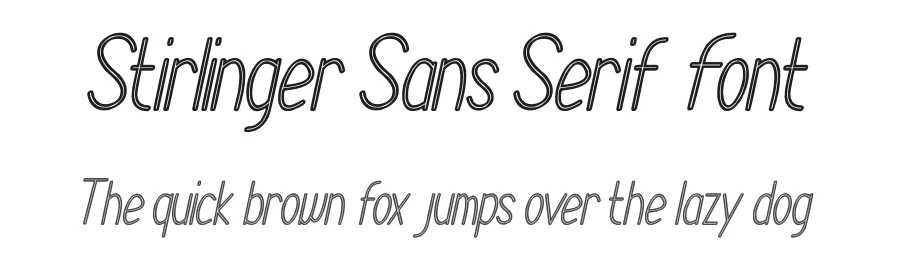 Stirlinger Sans Serif Font by kumsstudio — Sans Serif Font