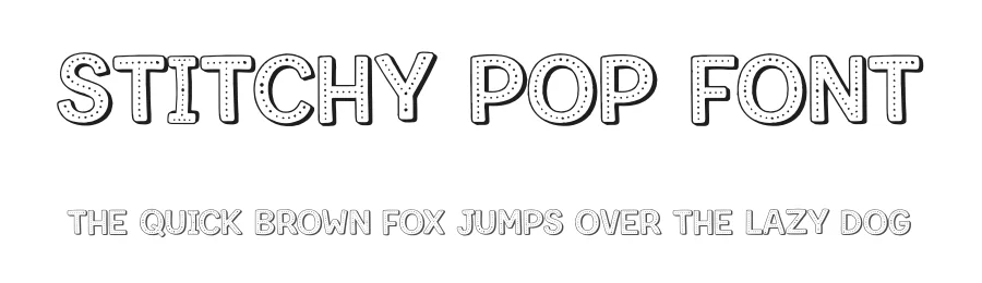 Stitchy Pop Font by Creativetacos — Display Font