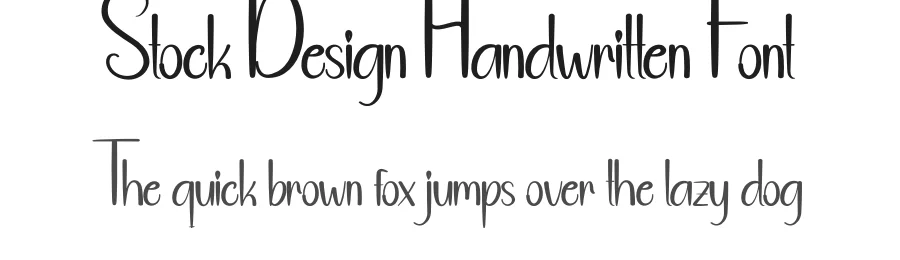Stock Design Handwritten Font by andikastudio — Script Handwritten Font