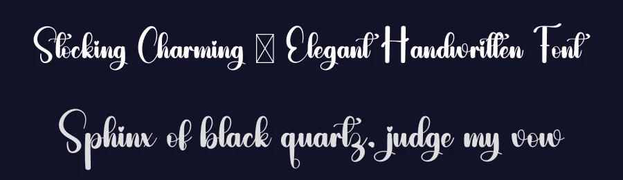 Stocking Charming – Elegant Handwritten Font by freshtypeink — Script Handwritten Font — thumbnail 2