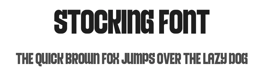 Stocking Font by Pian45 Studio β Sans Serif Font