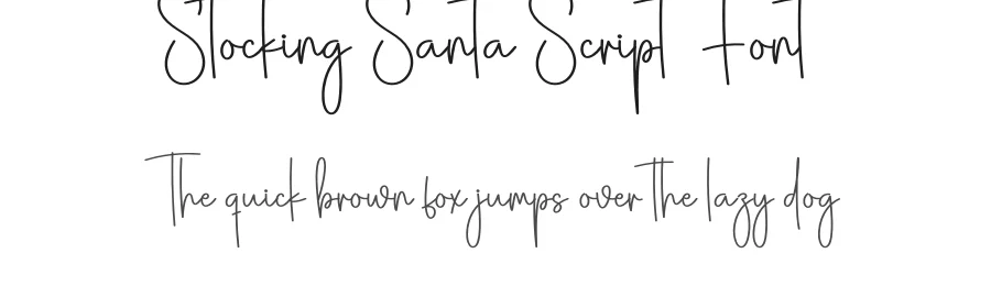 Stocking Santa Script Font by creativeletter — Script Handwritten Font