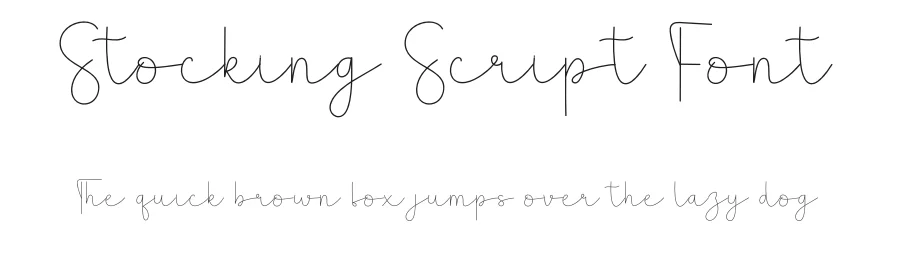 Stocking Script Font by andikastudio — Script Handwritten Font