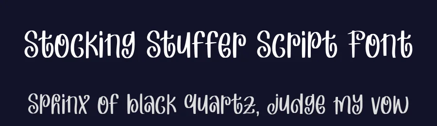 Stocking Stuffer Script Font by Alpaprana — Display Font — thumbnail 2