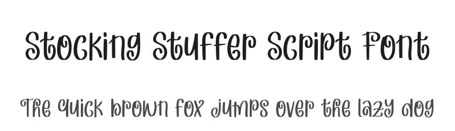 Stocking Stuffer Script Font by Alpaprana — Display Font