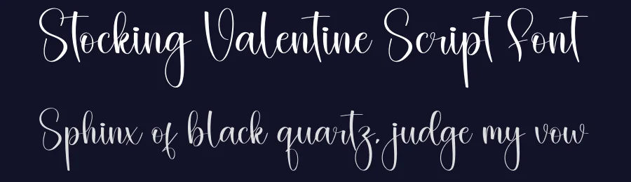 Stocking Valentine Script Font by creativeletter — Script Handwritten Font — thumbnail 2