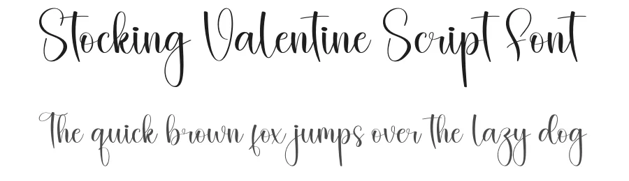 Stocking Valentine Script Font by creativeletter — Script Handwritten Font
