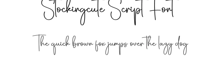 Stockingcute Script Font by creativeletter — Script Handwritten Font