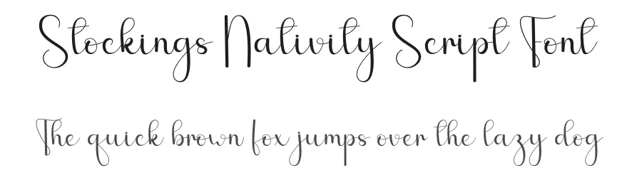 Stockings Nativity Script Font by andikastudio — Script Handwritten Font