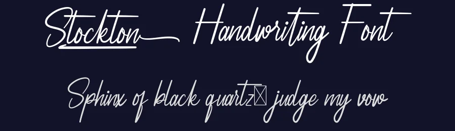 Stockton Handwriting Font by nihstudio — Script Handwritten Font — thumbnail 2