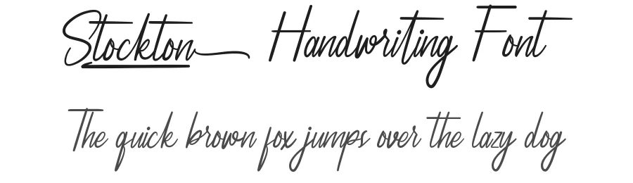 Stockton Handwriting Font by nihstudio — Script Handwritten Font