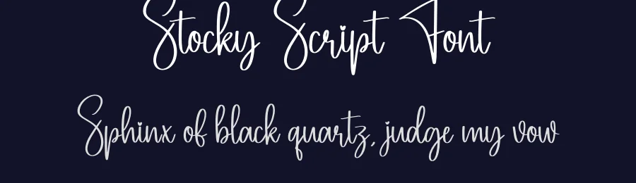 Stocky Script Font by creativeletter — Script Handwritten Font — thumbnail 2