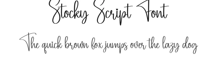 Stocky Script Font by creativeletter — Script Handwritten Font