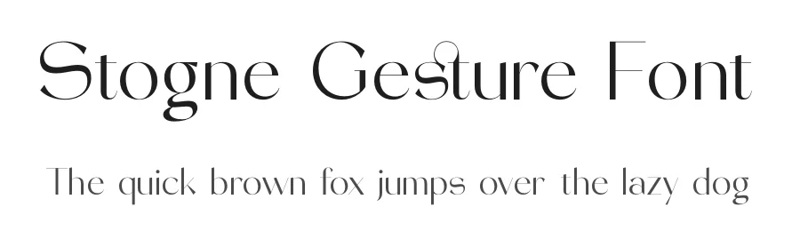 Stogne Gesture Font by timelesstype.co — Display Font