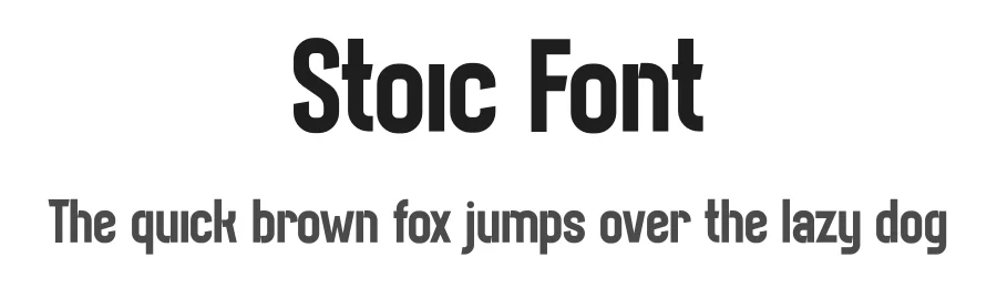 Stoic Font by IDEBARENG — Sans Serif Font
