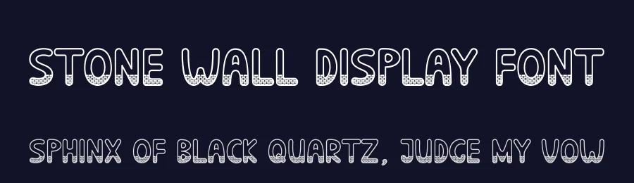 Stone Wall Display Font by andikastudio — Display Font — thumbnail 2