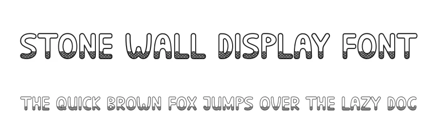 Stone Wall Display Font by andikastudio — Display Font