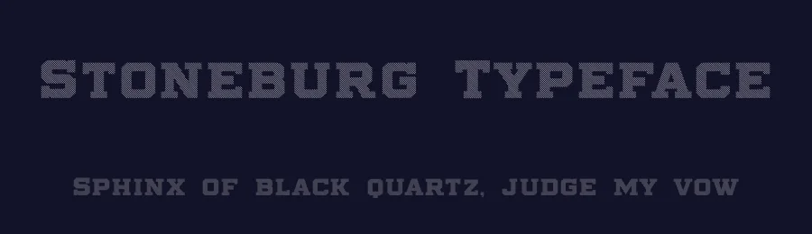 Stoneburg Typeface by Ilham Herry — Slab Serif Font — thumbnail 2