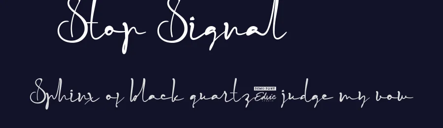 Stop Signal by edricstudio — Script Handwritten Font — thumbnail 2