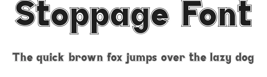 Stoppage Font by noahtype — Sans Serif Font