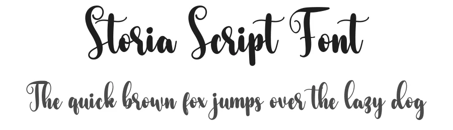 Storia Script Font by bearydsgn — Script Handwritten Font