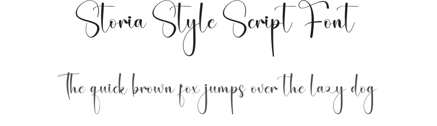 Storia Style Script Font by creativeletter — Script Handwritten Font