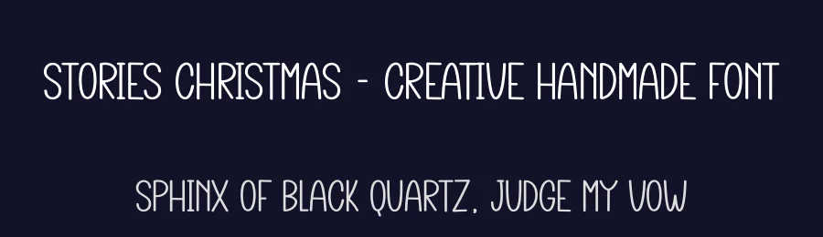 Stories Christmas – Creative Handmade Font by creativeletter — Display Font — thumbnail 2