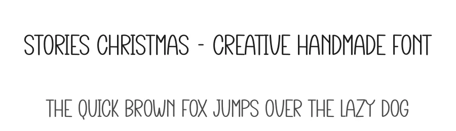 Stories Christmas – Creative Handmade Font by creativeletter — Display Font