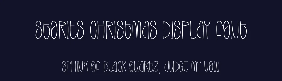 Stories Christmas Display Font by andikastudio — Display Font — thumbnail 2