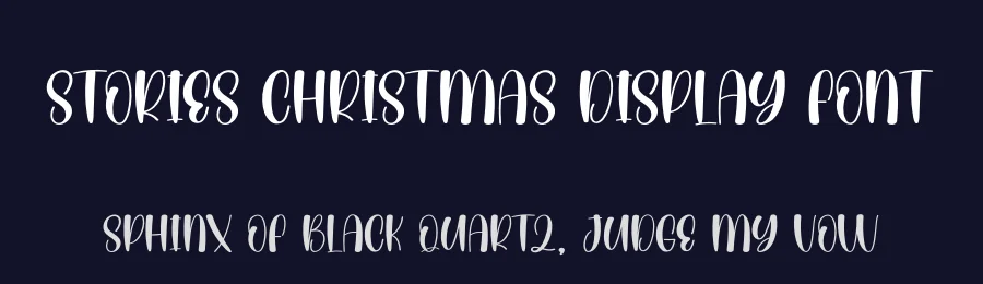 Stories Christmas Display Font by andikastudio — Display Font — thumbnail 2