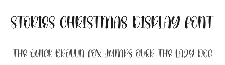 Stories Christmas Display Font by andikastudio — Display Font