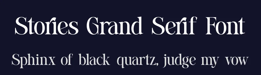 Stories Grand Serif Font by timelesstype.co — Serif Font — thumbnail 2