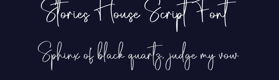 Stories House Script Font by creativeletter — Script Handwritten Font — thumbnail 2