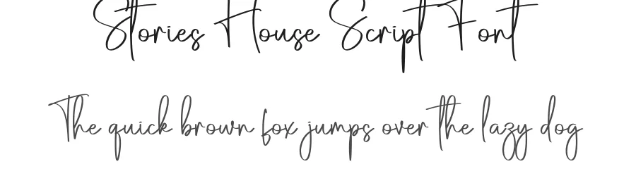 Stories House Script Font by creativeletter — Script Handwritten Font