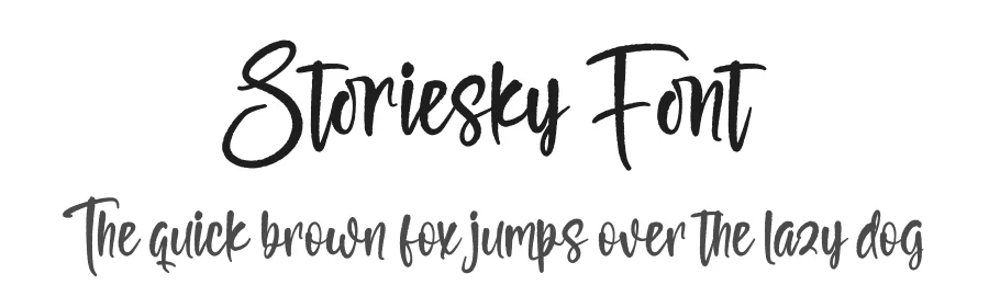 Storiesky Font by Operatype.Co — Script Handwritten Font