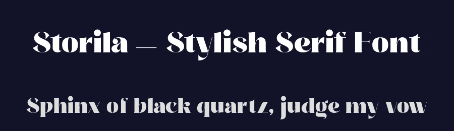 Storila — Stylish Serif Font by zeenesia studio — Decorative Font — thumbnail 2