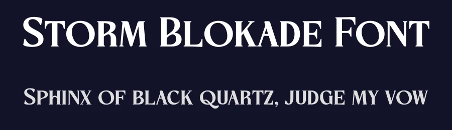Storm Blokade Font by timelesstype.co — Display Font — thumbnail 2