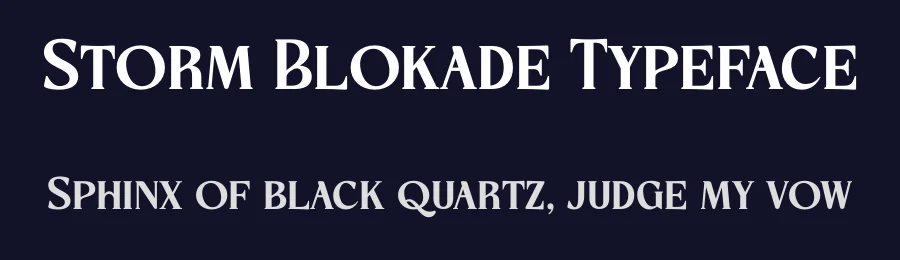 Storm Blokade Typeface by timelesstype.co — Display Font — thumbnail 2
