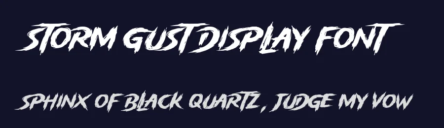 Storm Gust Display Font by [email protected] — Display Font — thumbnail 2