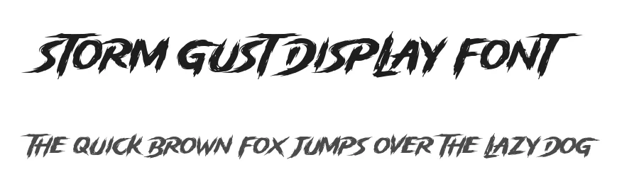 Storm Gust Display Font by [email protected] — Display Font
