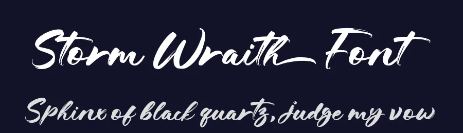 Storm Wraith Font by letterara — Script Handwritten Font — thumbnail 2